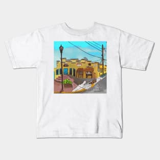 Store front in Old Town, Albuquerque New Mexico Kids T-Shirt